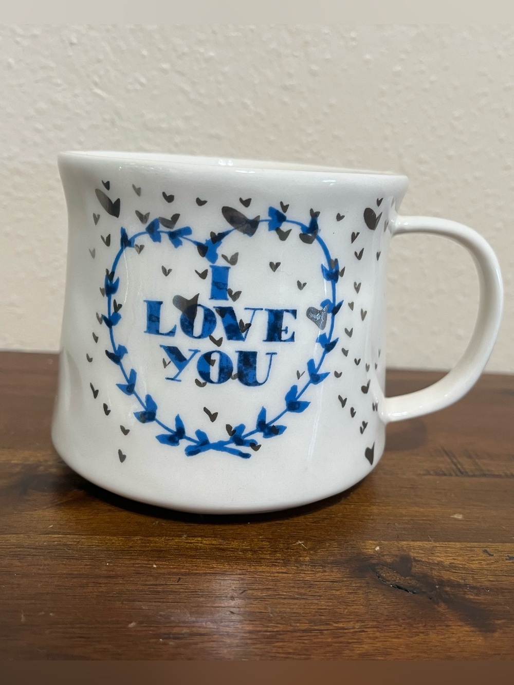 NWOT Anthropologie I Love You/I Know Hearts Mug